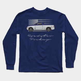 Silver and Blue Long Sleeve T-Shirt